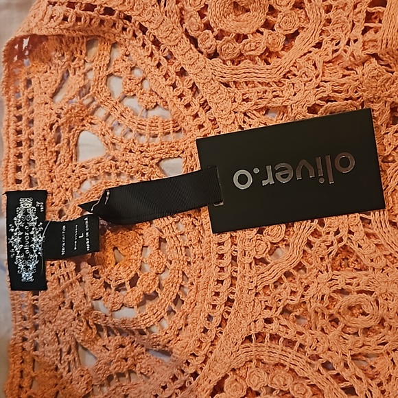 Oliver. o Women Crochet Top Eyalet Blouse SW3522 style Size L Conyon Clay - Picture 11 of 12